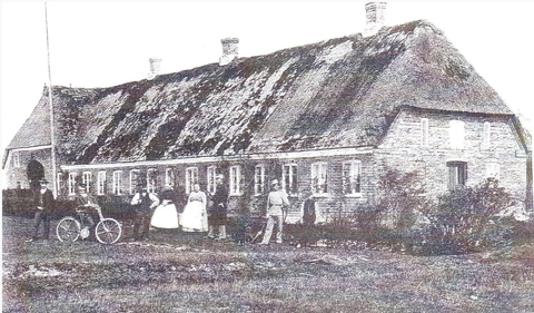 At Bjørnkærvej 1 north of the border was Egebæk Kro, where there was a Danish customs office from 1865 to 1920. The inn was closed in 1946. Photo: Lokalhistorisk Arkiv for Vester Vedsted Sogn.